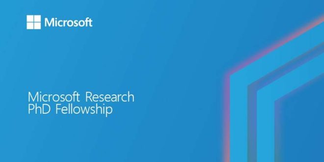 Microsoft research PhD fellowship