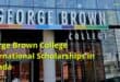 George Brown College International Scholarships in Canada